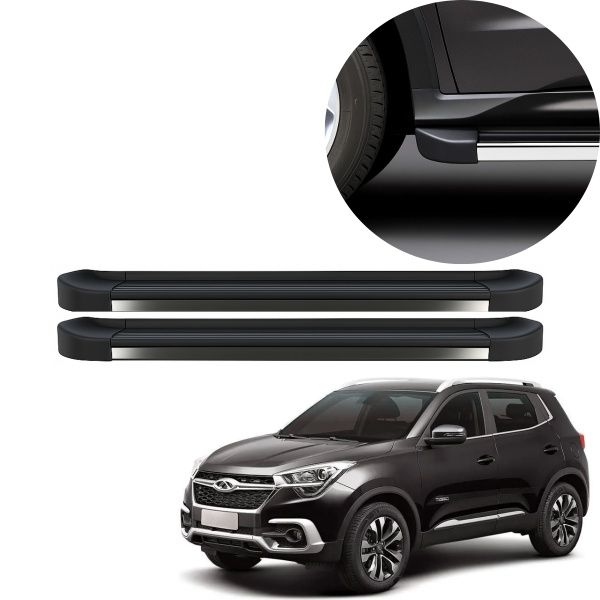 Estribo EVO Tiggo 7 2019 até 2021 Preto F...