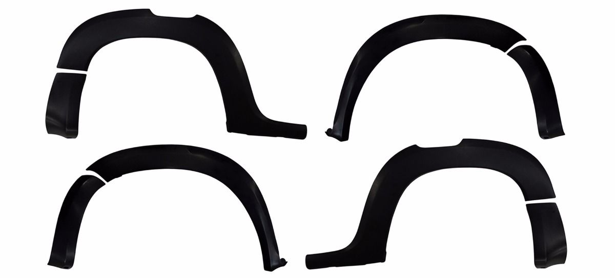 Alargador de Paralamas Duster 15/20 Preto*  Alargador de Paralamas Duster 15/20 Preto*