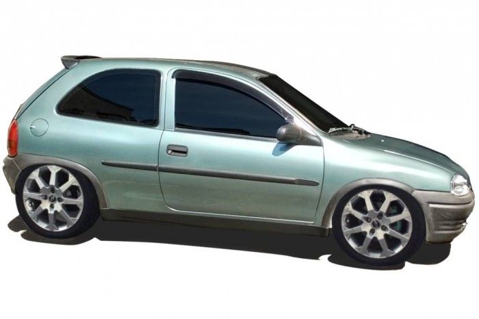 Calha de Chuva CS Pickup Corsa   Calha de Chuva CS Pickup Corsa