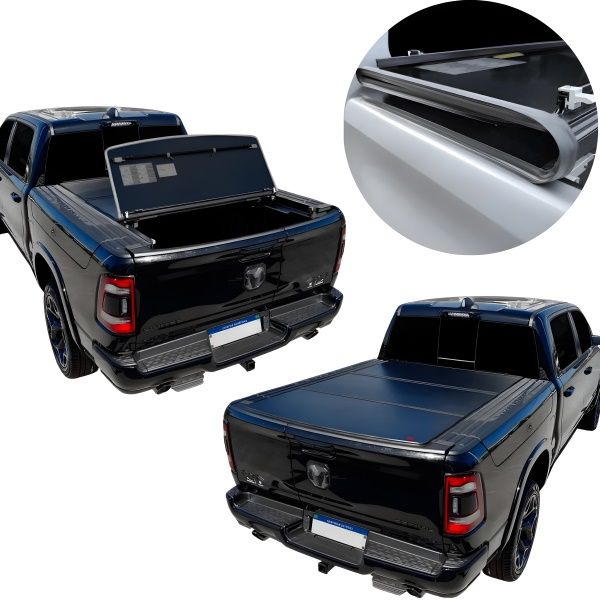 Capota Rígida Dobrável Ram 1500 Cabine Du...