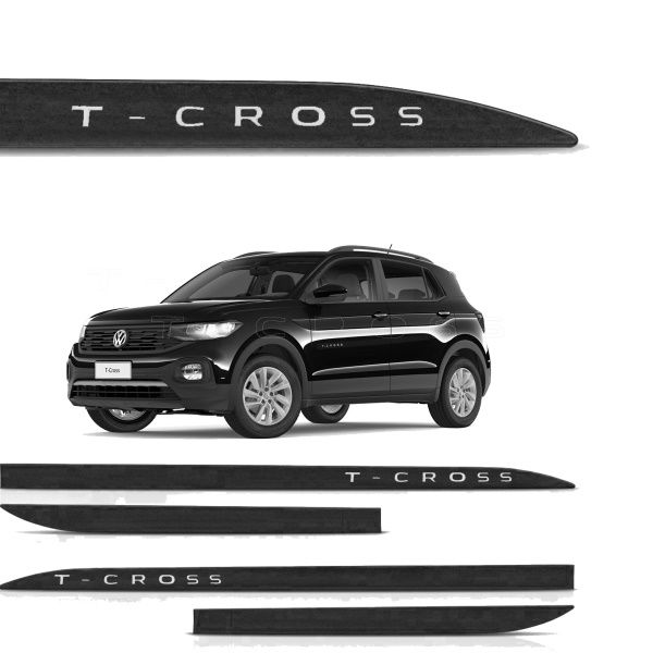 Friso Lateral T-Cross Preto Ninja SLIM* Friso Lateral T-Cross Preto Ninja SLIM*