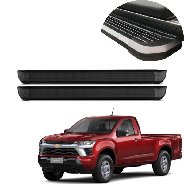 Estribo Alumínio Preto S10 Cabine Simples...