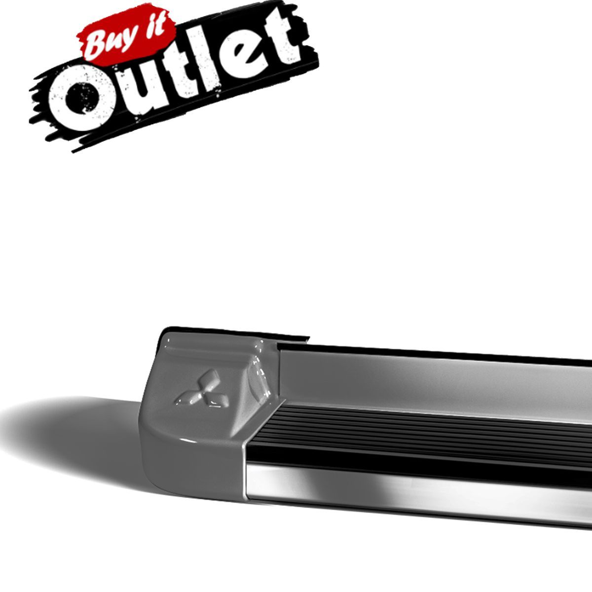 Estribo Esportivo Preto Ônix - L-200 Trit...